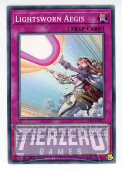 Yugioh LEDE-EN077 Lightsworn Aegis Common 1st Edition NM/LP - Image 1