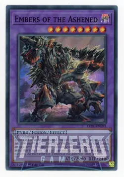 Yugioh LEDE-EN093 Embers of the Ashened Super Rare 1st Edition NM/LP - Image 1