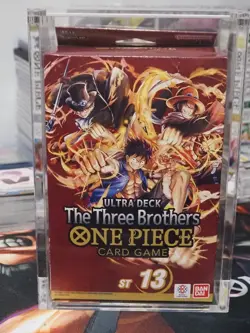 One Piece TCG English The Three Brothers Ultra Starter Deck ST-13 Sealed & acryl - Image 1