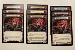 Runeblood Incantation 9 Card Playset Red/Yellow/Blue Everfest Flesh and Blood - Image 1