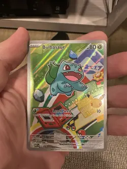 Pokemon First Partner Illustration Bulbasaur Charmander Squirtle 3 Card Lot - Image 3