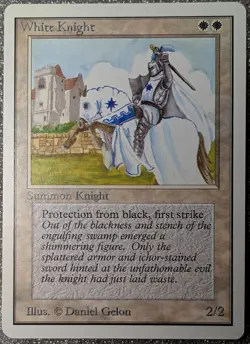 White Knight (Unlimited) ~ MTG Near Mint ~ Super Nice Card - Image 1