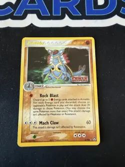 Armaldo 3/108 EX Power Keepers Stamped Set Reverse Holo Rare 2007 Pokemon Card - Image 1