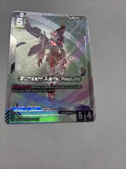 Gundam Aerial Rebuild GD01-067 LR+ FOIL Newtype Rising Gundam Card Game - Image 2