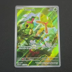 Pokemon Caterpie Illustration Rare Holo Card 172/165 Scarlet & Violet 151 50 HP - Image 1