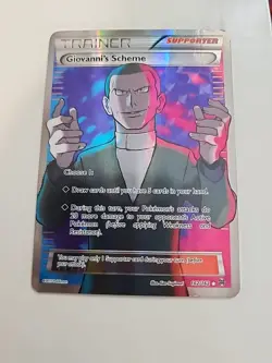 Giovanni's Scheme (Full Art) 162/162 Breakthrough Holo - Pokemon Card - Image 1