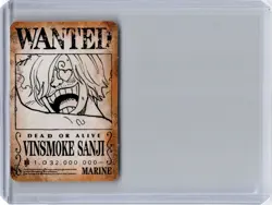 IMAGINE WANTED Mini Card Saikyo Jump 2024 One Piece Japanese Vinsmoke Sanji - Image 1