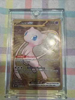 Pokemon TCG Mew EX Metal Gold NM 205/165 Scarlet & Violet 151 Promo Card - Image 1