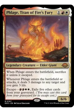 MTG Phlage, Titan of Fire's Fury Normal NM MH3 M 197 - Image 1
