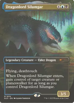 MTG Dragonlord Silumgar (Non-Foil) Borderless 2-sided 1974 Mythic Secret Lair NM - Image 1