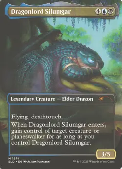 MTG Dragonlord Silumgar (Non-Foil) Borderless 2-sided 1974 Mythic Secret Lair NM - Image 2