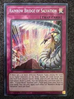Yugioh Rainbow Bridge of Salvation MP22-EN270 Secret Rare 1st Edition NM - Image 1