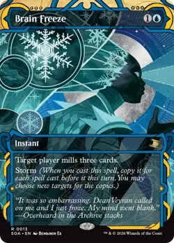 Brain Freeze (R) Foil #13 Secrets of Strixhaven: Mystical Archive MTG NM - Image 1