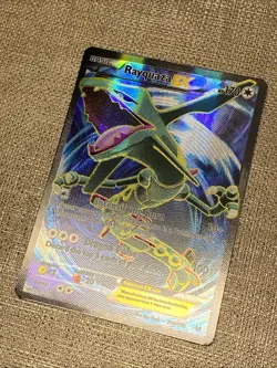 Pokemon Rayquaza EX 104/108 Roaring Skies Full Art Holo - Image 3