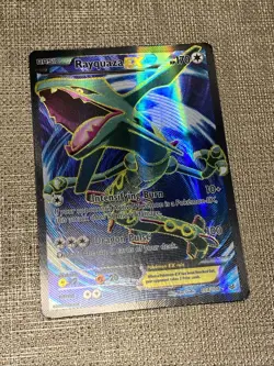 Pokemon Rayquaza EX 104/108 Roaring Skies Full Art Holo - Image 5