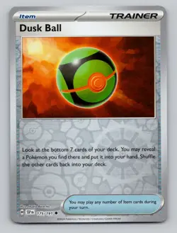 Reverse Holo Dusk Ball 175/191 Uncommon Surging Sparks Pokemon - Image 1