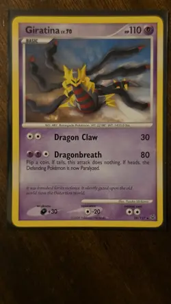 Pokemon TCG Giratina Lv.70 28/127 Platinum Regular Rare Basic Dragon 110 HP 2009 - Image 1