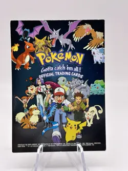 Pokemon Checklist Foil 1999 Topps TV Animation Edition Blue Logo MP - Image 1