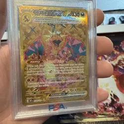 Pokemon 2023 Charizard EX Gold Hyper Rare Obsidian Flames 228/197 PSA 10 - Image 3
