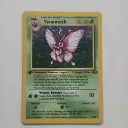 1999 Pokemon TCG Jungle Venomoth 1st Edition Holo #13/64 LP - Image 1