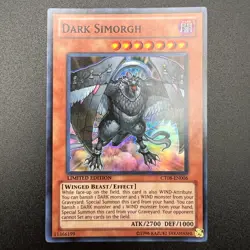 YuGiOh Dark Simorgh CT08-EN006 Super Rare Limited Edition NM - Image 1