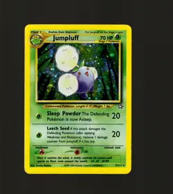 Pokemon TCG Jumpluff 7/111 Neo Genesis Set Holo Rare Stage 2 Unlimited 2000 HP - Image 1