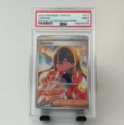 CARMINE 2024 POKEMON TWILIGHT MASQUERADE 217/167 SPECIAL ILLUSTRATION RARE PSA 9 - Image 1