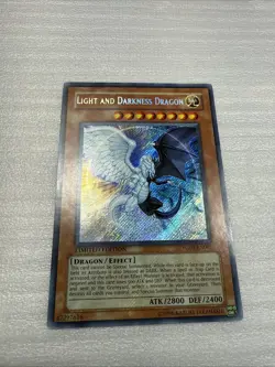 Yugioh Light and Darkness Dragon YG01-EN001 Secret Rare Manga Promo Card MP - Image 1