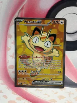 Meowth ex 107/088 FULL ART ULTRA RARE HOLO Perfect Order Me03 Pokemon English EN - Image 1