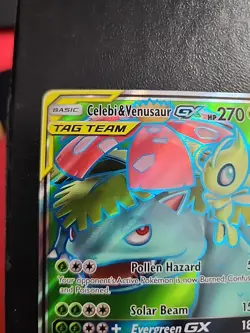 Celebi & Venusaur GX Full ART 159/181 Pokemon Team Up NM - Image 2