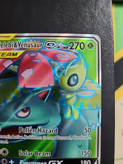 Celebi & Venusaur GX Full ART 159/181 Pokemon Team Up NM - Image 4