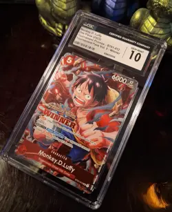 2023 One Piece Promo Monkey D. Luffy ST01-012 WINNER Alt Art SR CGC / PSA 10 🔥 - Image 2