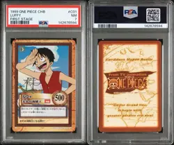 PSA7 Luffy C01 One Piece Carddass Hyper Battle First Stage Japanese Vintage Foil - Image 3