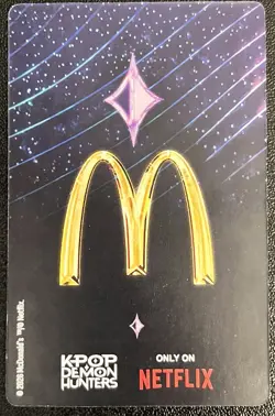 McDonalds KPOP Demon Hunter Huntrix Meal Mystery Holo Card - Image 2