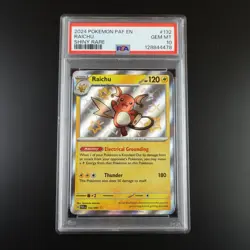 PSA 10 Raichu 132/091 Paldean Fates Shiny Graded Pokemon Card - Image 1