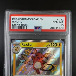 PSA 10 Raichu 132/091 Paldean Fates Shiny Graded Pokemon Card - Image 2