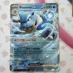 Pokemon Blastoise EX Twin Cannons Holo Card Lot English Japanese 009/165 - Image 3