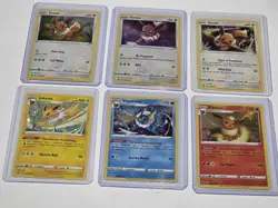 Pokemon Eevee Evolutions Card Lot 6 Promo/Holo Cards SWSH202-204, 047/185 - Image 1