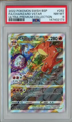 PSA 8 Charizard VSTAR SWSH262 Ultra Premium Collection Pokemon Card - Image 1