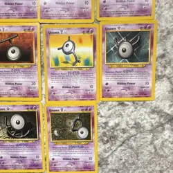 Pokemon TCG Neo Destiny Unown 15 Card Lot. B,D,E,J,I,F,L,O,K,T,Y,W,U,V - Image 4