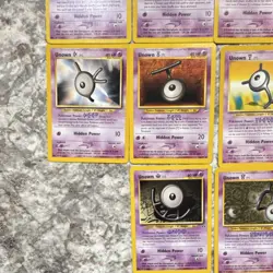 Pokemon TCG Neo Destiny Unown 15 Card Lot. B,D,E,J,I,F,L,O,K,T,Y,W,U,V - Image 5