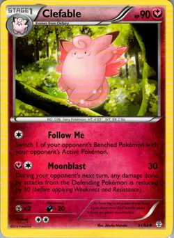 Clefable 51/83 Non Holo Generations - Pokemon Card - NM - Image 1