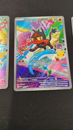 Pokemon First Partner Illustration Collection Rowlet Litten Promo Card Set Of 3 - Image 3