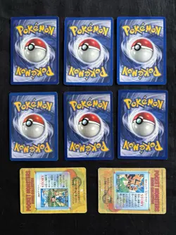 Pokemon Cards (8) Count Mix Holos Movie Promo Fossil Empty Wrapper Pikachu 2000 - Image 2