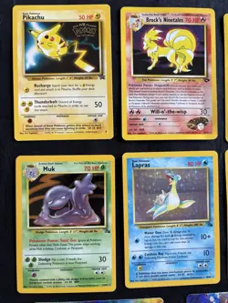 Pokemon Cards (8) Count Mix Holos Movie Promo Fossil Empty Wrapper Pikachu 2000 - Image 5
