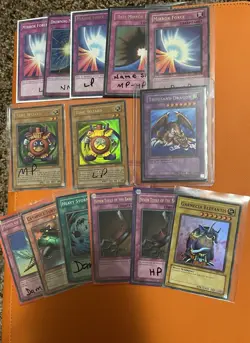 Yugioh Card Lot Of 14/ Time Wizard/ Thousand Dragon/Mirror Force. Reserved - Image 1