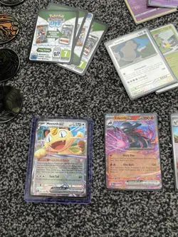 Pokemon Card Lot + Unused Code Cards & Promo Coins Bundle - Image 2