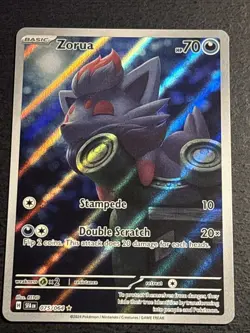 Zorua 075/064 Pokemon TCG Shrouded Fable Illustration Rare Card Near Mint NM - Image 1