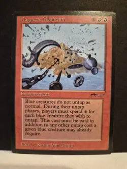 MTG Magnetic Mountain Arabian Nights Enchantment Uncommon Red Van Camp Regu… - Image 1