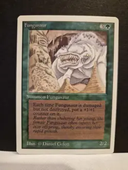 MTG Fungusaur Creature Green 2/2 3G Daniel Gelon Magic the Gathering - Image 1
